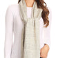 Sakkas Theo Unisex Warm Winter Heather and stripes Knit Hat & Scarf Set
