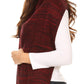 Sakkas Theo Unisex Warm Winter Heather and stripes Knit Hat & Scarf Set