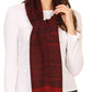 Sakkas Theo Unisex Warm Winter Heather and stripes Knit Hat & Scarf Set