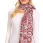 Sakkas Coline Soft Heather Chunky Cable knit Hat and Scarf Set Warm Cozy Winter
