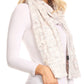 Sakkas Coline Soft Heather Chunky Cable knit Hat and Scarf Set Warm Cozy Winter