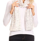 Sakkas Coline Soft Heather Chunky Cable knit Hat and Scarf Set Warm Cozy Winter