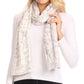 Sakkas Coline Soft Heather Chunky Cable knit Hat and Scarf Set Warm Cozy Winter