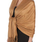 Sakkas Large Soft Silky Pashmina Feel Shawl Wrap Scarf Stole in Solid Colors