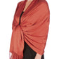 Sakkas Large Soft Silky Pashmina Feel Shawl Wrap Scarf Stole in Solid Colors