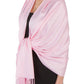 Sakkas Large Soft Silky Pashmina Feel Shawl Wrap Scarf Stole in Solid Colors