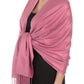 Sakkas Large Soft Silky Pashmina Feel Shawl Wrap Scarf Stole in Solid Colors