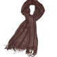 Sakkas Large Soft Silky Pashmina Feel Shawl Wrap Scarf Stole in Solid Colors