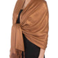 Sakkas Large Soft Silky Pashmina Feel Shawl Wrap Scarf Stole in Solid Colors