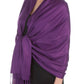 Sakkas Large Soft Silky Pashmina Feel Shawl Wrap Scarf Stole in Solid Colors