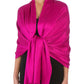Sakkas Large Soft Silky Pashmina Feel Shawl Wrap Scarf Stole in Solid Colors