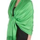 Sakkas Large Soft Silky Pashmina Feel Shawl Wrap Scarf Stole in Solid Colors