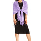 Sakkas Large Soft Silky Pashmina Feel Shawl Wrap Scarf Stole in Solid Colors