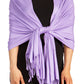 Sakkas Large Soft Silky Pashmina Feel Shawl Wrap Scarf Stole in Solid Colors