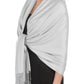 Sakkas Large Soft Silky Pashmina Feel Shawl Wrap Scarf Stole in Solid Colors