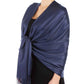 Sakkas Large Soft Silky Pashmina Feel Shawl Wrap Scarf Stole in Solid Colors