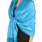 Sakkas Large Soft Silky Pashmina Feel Shawl Wrap Scarf Stole in Solid Colors