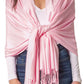 Sakkas 78" X 28" Rayon from Bamboo Soft Solid Pashmina Shawl / Wrap / Stole