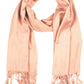 Sakkas 78" X 28" Rayon from Bamboo Soft Solid Pashmina Shawl / Wrap / Stole