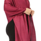 Sakkas 78" X 28" Rayon from Bamboo Soft Solid Pashmina Shawl / Wrap / Stole