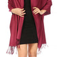 Sakkas 78" X 28" Rayon from Bamboo Soft Solid Pashmina Shawl / Wrap / Stole