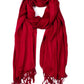 Sakkas 78" X 28" Rayon from Bamboo Soft Solid Pashmina Shawl / Wrap / Stole