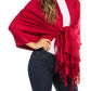 Sakkas 78" X 28" Rayon from Bamboo Soft Solid Pashmina Shawl / Wrap / Stole