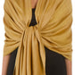 Sakkas 78" X 28" Rayon from Bamboo Soft Solid Pashmina Shawl / Wrap / Stole