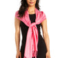 Sakkas 78" X 28" Rayon from Bamboo Soft Solid Pashmina Shawl / Wrap / Stole