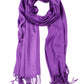 Sakkas 78" X 28" Rayon from Bamboo Soft Solid Pashmina Shawl / Wrap / Stole