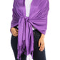 Sakkas 78" X 28" Rayon from Bamboo Soft Solid Pashmina Shawl / Wrap / Stole