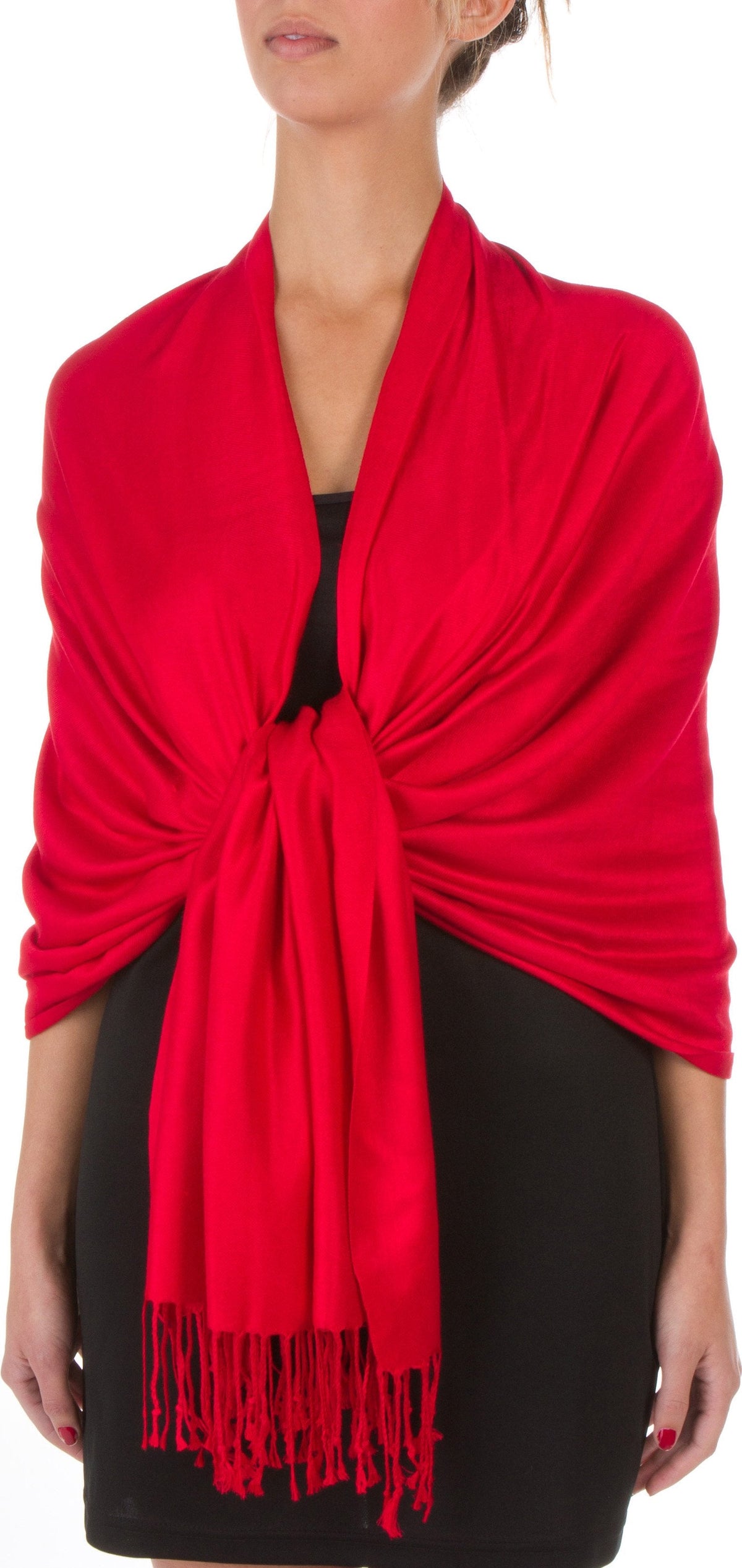 Sakkas 78" X 28" Rayon from Bamboo Soft Solid Pashmina Shawl / Wrap / Stole