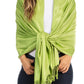 Sakkas 78" X 28" Rayon from Bamboo Soft Solid Pashmina Shawl / Wrap / Stole