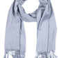 Sakkas 78" X 28" Rayon from Bamboo Soft Solid Pashmina Shawl / Wrap / Stole