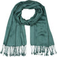 Sakkas 78" X 28" Rayon from Bamboo Soft Solid Pashmina Shawl / Wrap / Stole