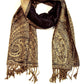 Sakkas 70" x 28" Big Paisley Jacquard Layered Woven Pashmina Shawl / Wrap Stole