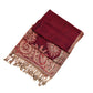 Sakkas 70" x 28" Big Paisley Jacquard Layered Woven Pashmina Shawl / Wrap Stole