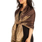 Sakkas 70" x 28" Big Paisley Jacquard Layered Woven Pashmina Shawl / Wrap Stole