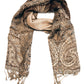 Sakkas 70" x 28" Big Paisley Jacquard Layered Woven Pashmina Shawl / Wrap Stole