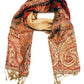 Sakkas 70" x 28" Big Paisley Jacquard Layered Woven Pashmina Shawl / Wrap Stole