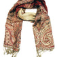 Sakkas 70" x 28" Big Paisley Jacquard Layered Woven Pashmina Shawl / Wrap Stole
