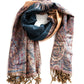 Sakkas 70" x 28" Big Paisley Jacquard Layered Woven Pashmina Shawl / Wrap Stole