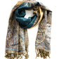Sakkas 70" x 28" Big Paisley Jacquard Layered Woven Pashmina Shawl / Wrap Stole