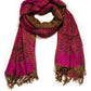 Sakkas 70" x 28" Border Pattern Layered Woven Pashmina Shawl Scarf Wrap Stole
