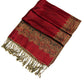 Sakkas 70" x 28" Border Pattern Layered Woven Pashmina Shawl Scarf Wrap Stole