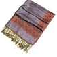 Sakkas 70" x 28" Border Pattern Layered Woven Pashmina Shawl Scarf Wrap Stole