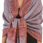 Sakkas 70" x 28" Border Pattern Layered Woven Pashmina Shawl Scarf Wrap Stole