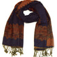 Sakkas 70" x 28" Border Pattern Layered Woven Pashmina Shawl Scarf Wrap Stole