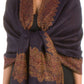 Sakkas 70" x 28" Border Pattern Layered Woven Pashmina Shawl Scarf Wrap Stole