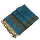 Sakkas 70" x 28" Border Pattern Layered Woven Pashmina Shawl Scarf Wrap Stole